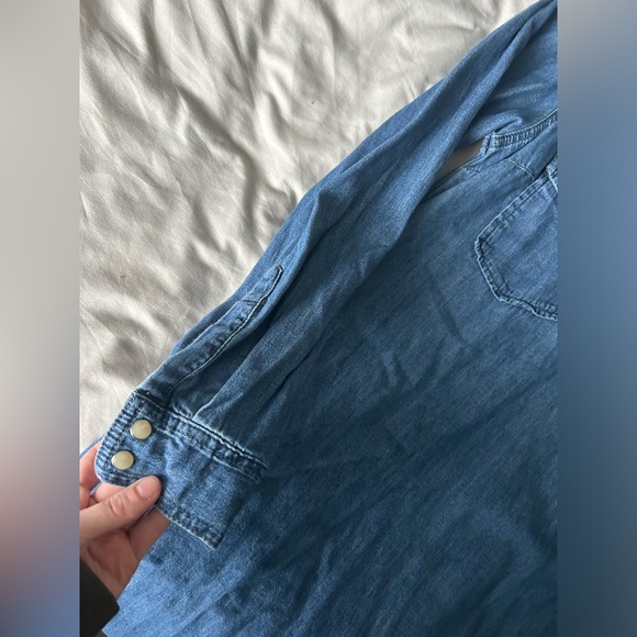 GAP Western Denim Mini Dress - Picture 7 of 10